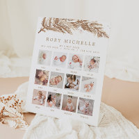 RORY Boho Beige Winter Wonderland Photo Milestone