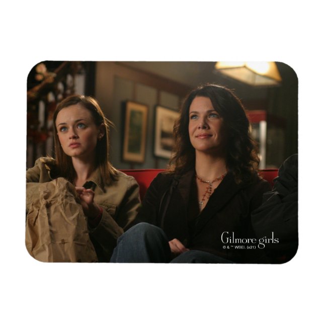 Rory & Lorelai Watch a Movie Magnet (Horizontal)