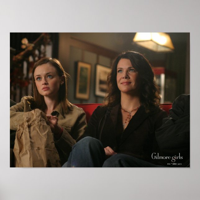 Rory & Lorelai Watch a Movie Poster (Front)