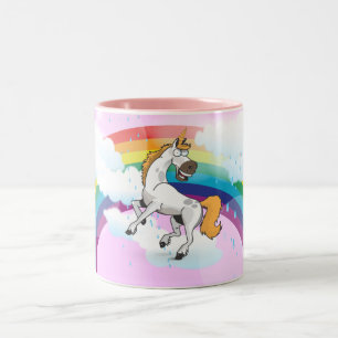 Rory the Horse Two-Tone Coffee Mug