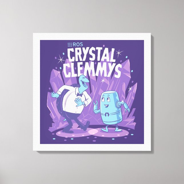 ROS Crystal Clemmys on Wrapped Canvas (Front)