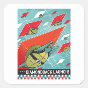 ROS Diamondback Square Sticker