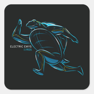 ROS Electric Emys Square Sticker