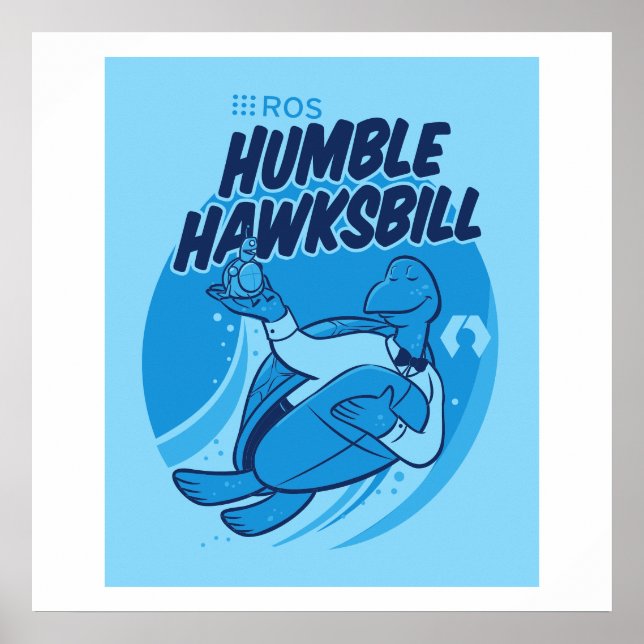 ROS Humble Hawksbill Poster (Front)