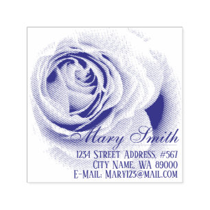 Rosa Blue Bajou Self-Inking Stamp
