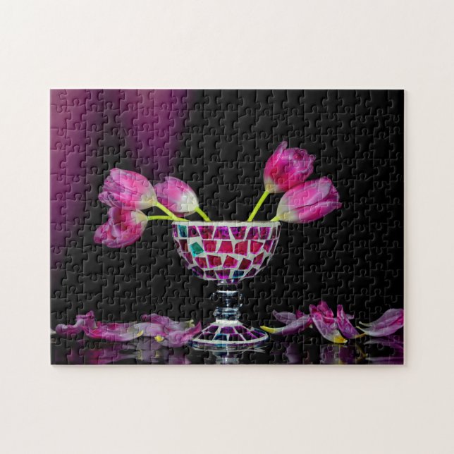 Rosa Blütentraum Jigsaw Puzzle (Horizontal)