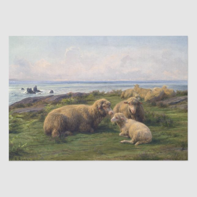 Rosa Bonheur | Sheep by the Sea Tissue Paper (Front)
