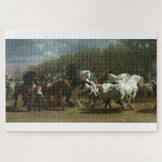 Rosa Bonheur The Horse Fair Jigsaw Puzzle (Horizontal)