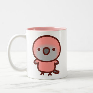 Rosa Bourke's parrot Two-Tone Coffee Mug