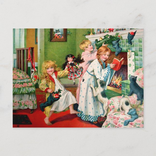 Rosa C. Petherick: Christmas Morning Holiday Postcard (Front)