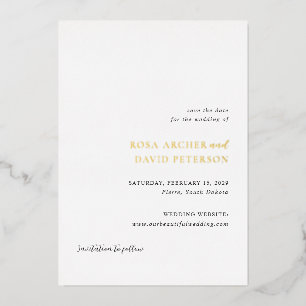 Rosa Elegant Modern Wedding Save the Date