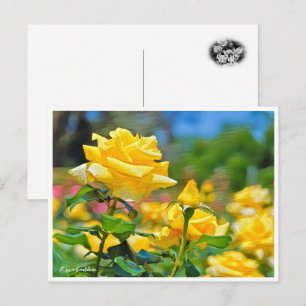 Rosa Emblem Postcard