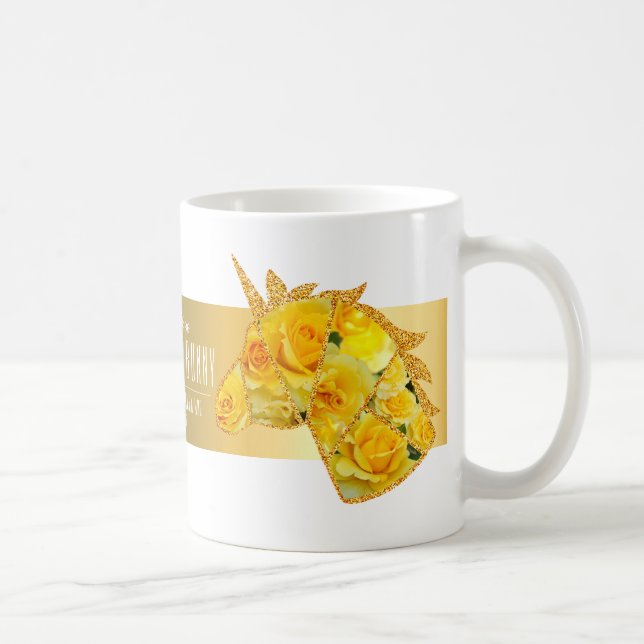 Rosa Gold Bunny Coffee Mug (Right)
