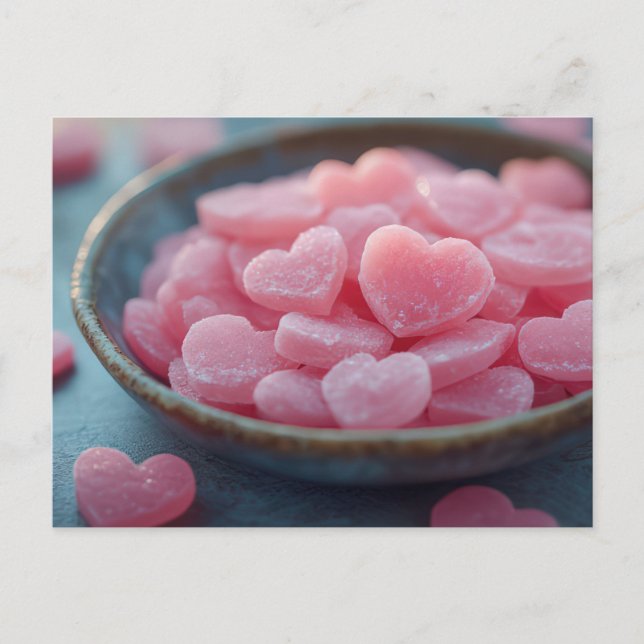 Rosa Heart of Sugar Valentine's Day Postcard (Front)