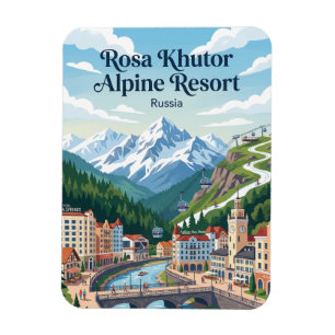 Rosa Khutor Alpine Resort Russia Magnet