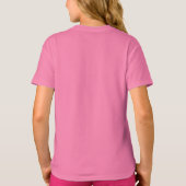 Rosa Mädchen T-shirt mit Schmetterling (Back)