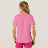 Rosa Mädchen T-shirt mit Schmetterling (Back Full)