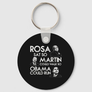 Rosa Martin Obama African American Black History M Key Ring