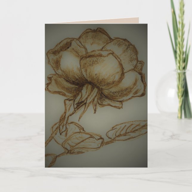 *'Rosa Noir', Thank you for Loving me.  As is. Holiday Card (Front)