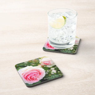 Rosa Pierre de Ronsard [Hard Plastic Coaster Set]