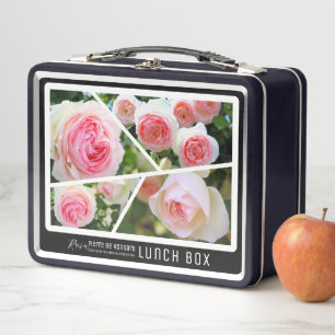 Rosa Pierre de Ronsard Metal Lunch Box