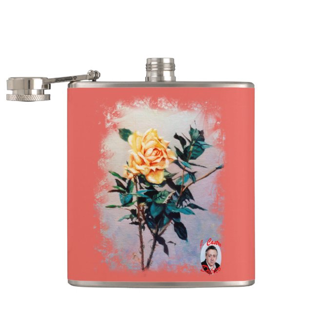 Rosa/Rose Hip Flask (Opened)