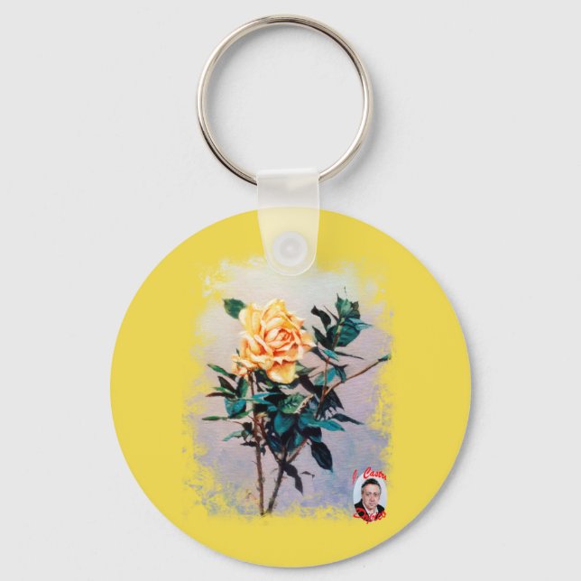 Rosa/Rose Key Ring (Front)