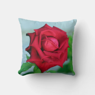Rosa rossa Cuscino floreale romantico Cushion