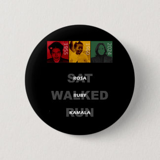 Rosa Sat Ruby Walked Kamala Run 6 Cm Round Badge