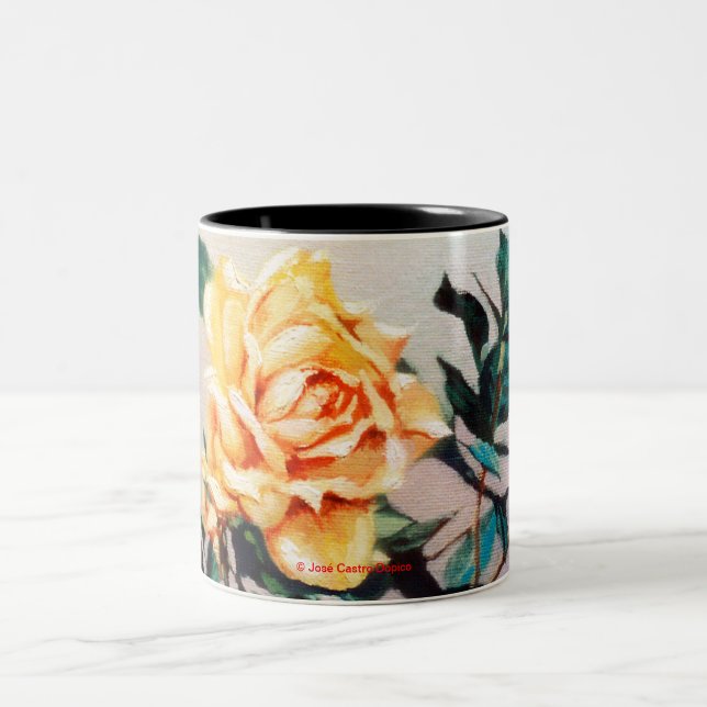 Rosa Two-Tone Coffee Mug (Center)