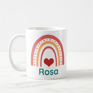 Rosa Vintage Boho Rainbow Coffee Mug