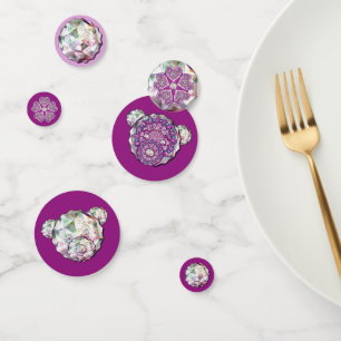 Rosace blue or red for baby&child confetti