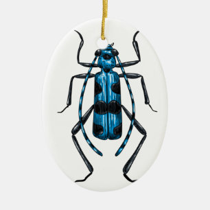 Rosalia Alpina beetle Ceramic Ornament