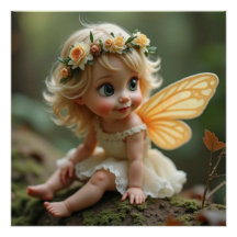 Rosalia Fairy Glossy Poster