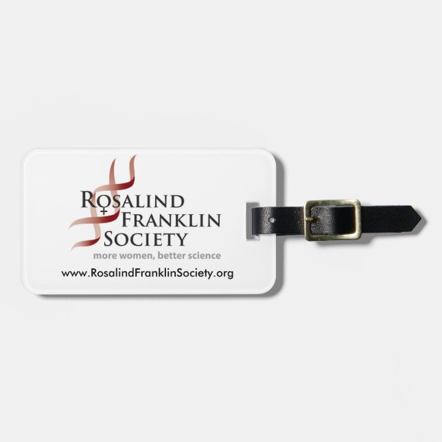 Rosalind Franklin Society luggage tag (Front Horizontal)