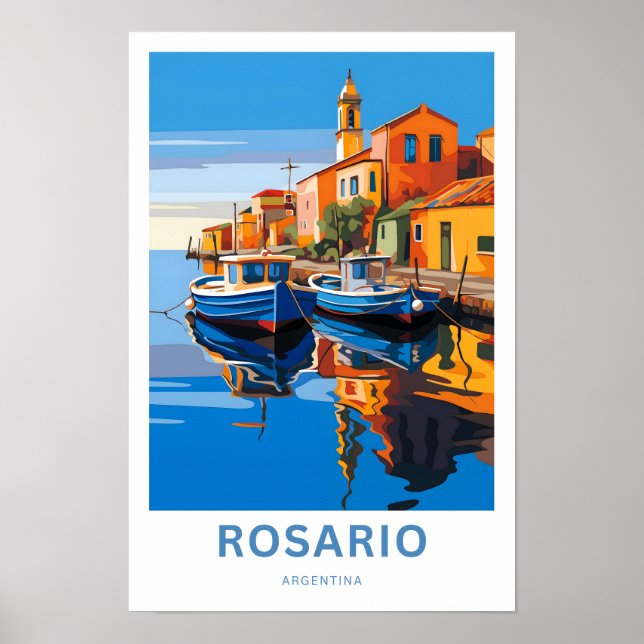 Rosario Argentina Travel Print (Front)