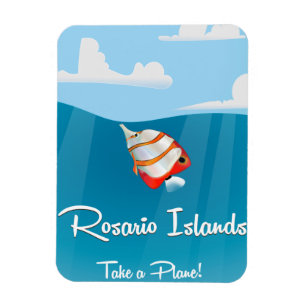 Rosario Islands vintage travel poster Magnet
