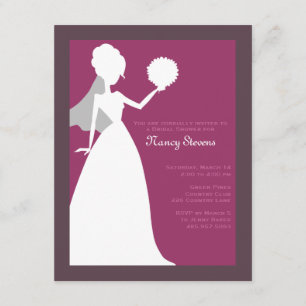 Rosario {plum} Bridal Shower Invitations