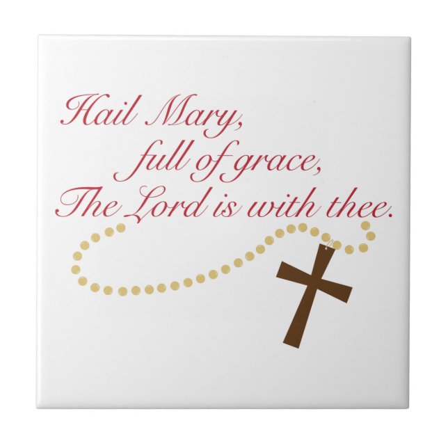 Rosary Ceramic Tile (Front)