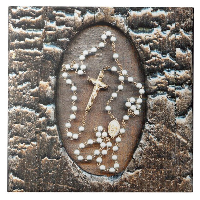 Rosary Ceramic Tile (Front)
