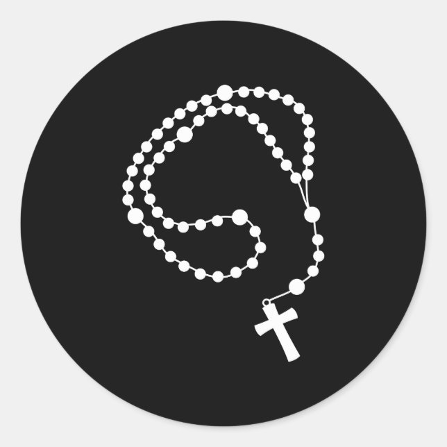 Rosary Classic Round Sticker (Front)