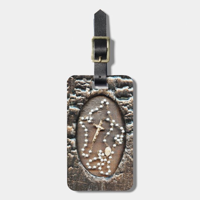 Rosary Luggage Tag (Front Vertical)
