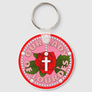 Rosary Our Lady of Lourdes Key Ring