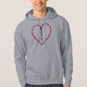 Rosary (Red and Blue Roses) Hoodie