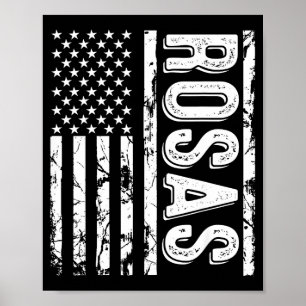 Rosas Last Name Funny Surname Team Rosas Family Poster