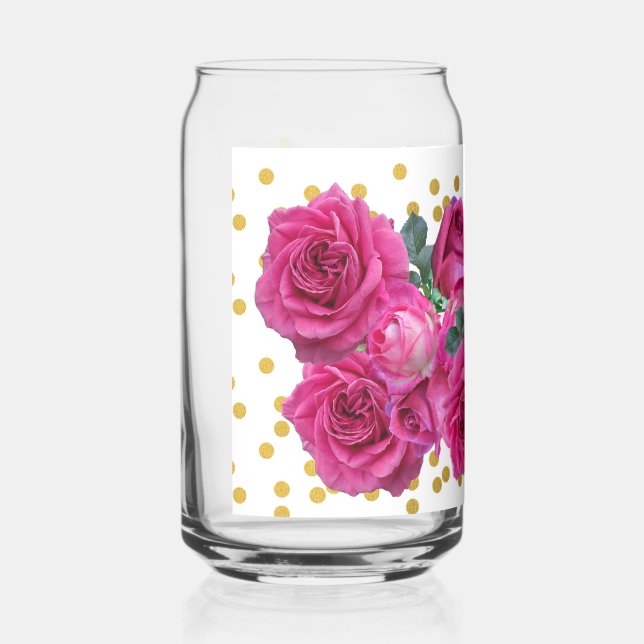 rosas pink can glass (Front)