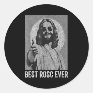 Rosc ever easter jesus nurse doctor surgeon t shir classic round sticker