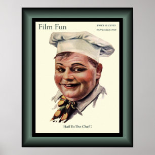 Roscoe Arbuckle “The Cook” American Comedy 1919 Poster