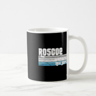 Roscoe New York Ny Retro Vacation Skiing Hiking Sn Coffee Mug