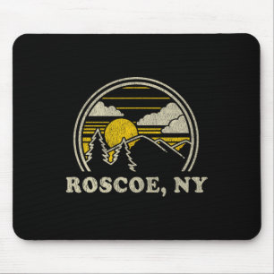 Roscoe New York Ny T Shirt Vintage Hiking Mountain Mouse Pad